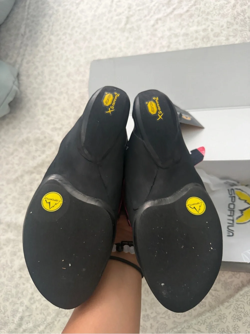 La Sportiva Women’s Pink and Purple Kubo Climbing Shoes